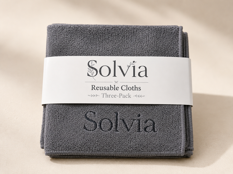 Solvia Reusable Microfibre Cleaning Cloth