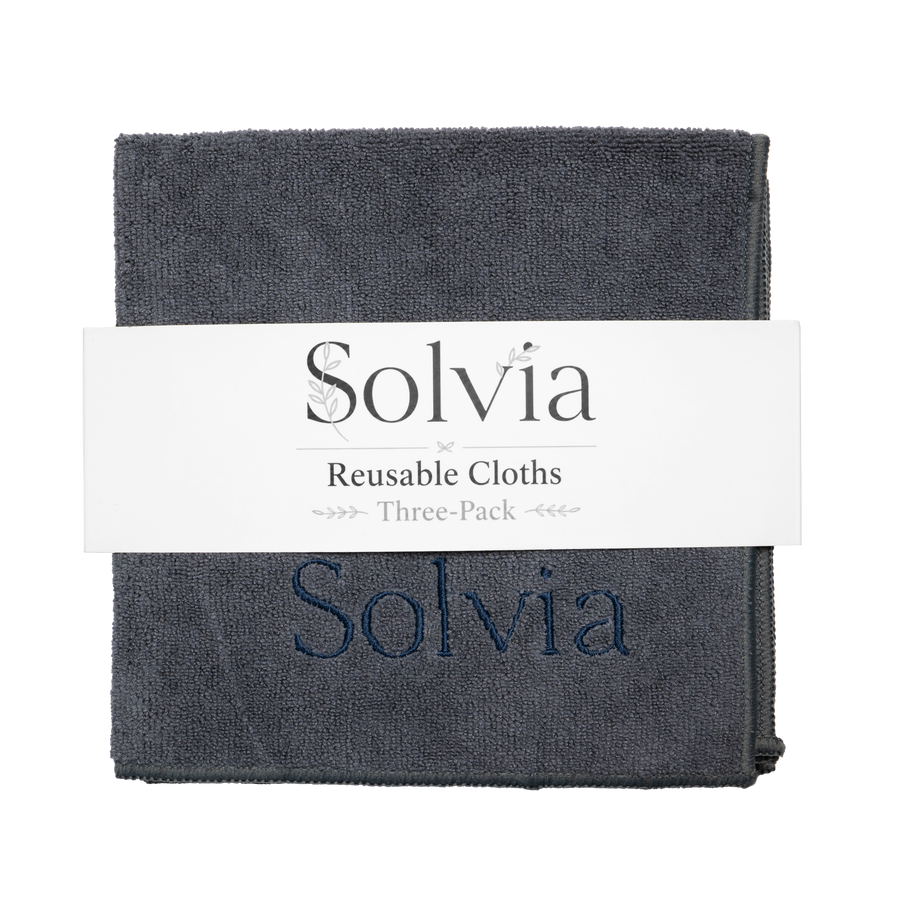 Solvia reusable microfibre cleaning cloths